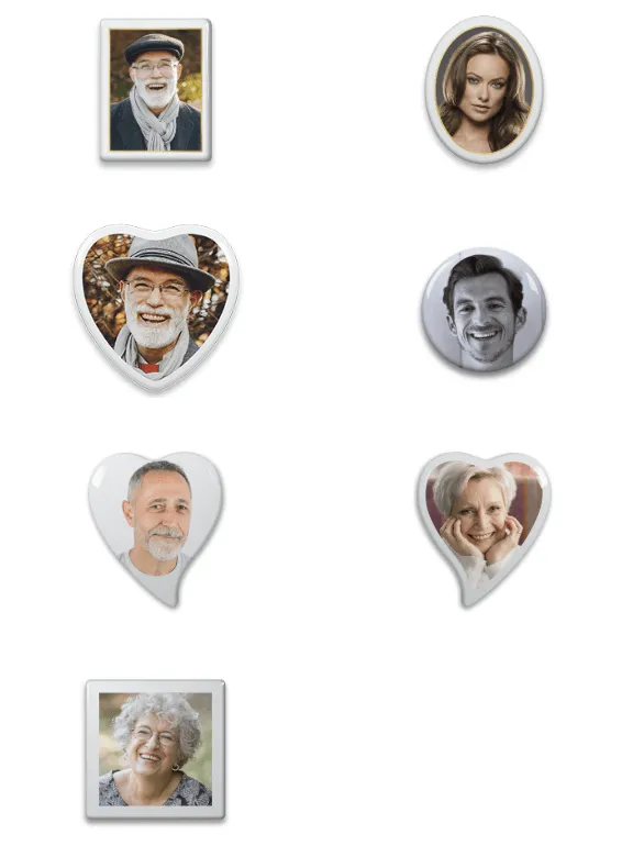 Photos sur porcelaine à poser sur un monument funéraire, disponibles chez Pompes Funèbres Hennard